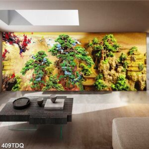 Tranh treo tường phong cảnh đồng quê – làng quê nông thôn Việt Nam