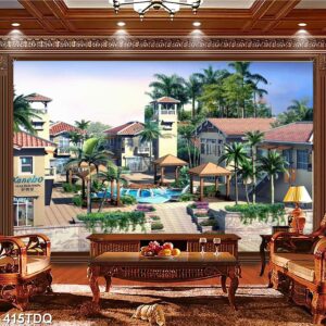 Tranh treo tường phong cảnh đồng quê – làng quê nông thôn Việt Nam