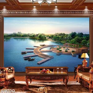 Tranh treo tường phong cảnh đồng quê – làng quê nông thôn Việt Nam