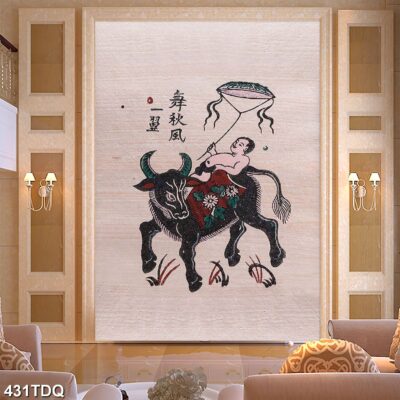 Tranh treo tường phong cảnh đồng quê – làng quê nông thôn Việt Nam