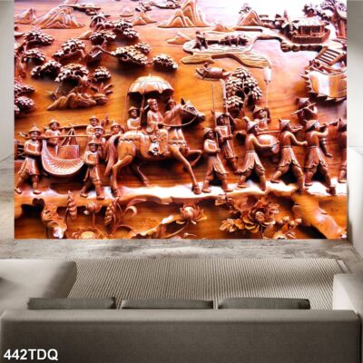 Tranh treo tường phong cảnh đồng quê – làng quê nông thôn Việt Nam