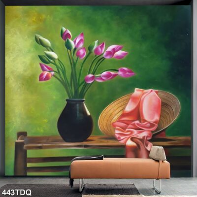 Tranh treo tường phong cảnh đồng quê – làng quê nông thôn Việt Nam