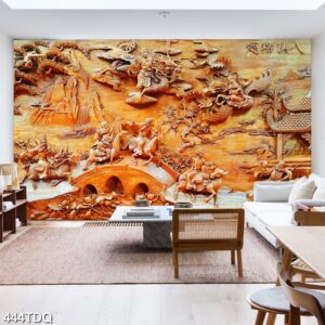 Tranh treo tường phong cảnh đồng quê – làng quê nông thôn Việt Nam