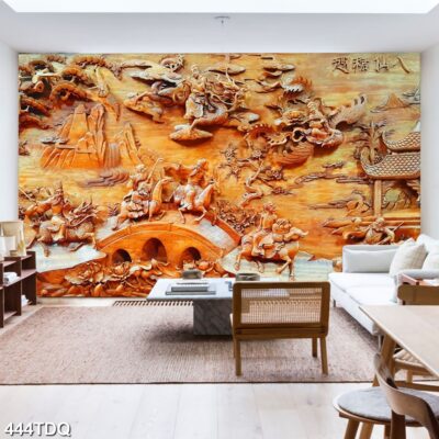 Tranh treo tường phong cảnh đồng quê – làng quê nông thôn Việt Nam