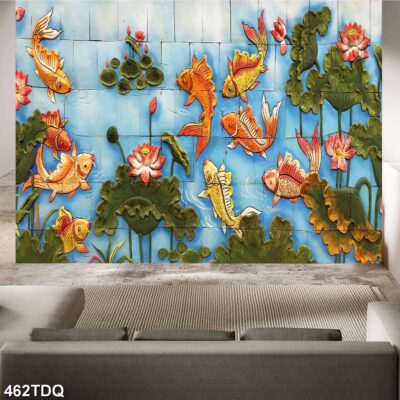 Tranh treo tường phong cảnh đồng quê – làng quê nông thôn Việt Nam