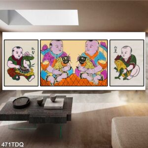 Tranh treo tường phong cảnh đồng quê – làng quê nông thôn Việt Nam