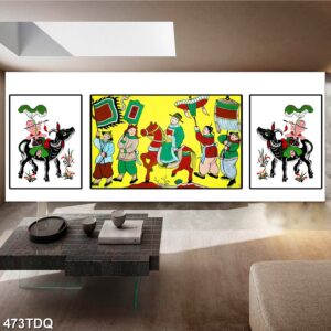 Tranh treo tường phong cảnh đồng quê – làng quê nông thôn Việt Nam