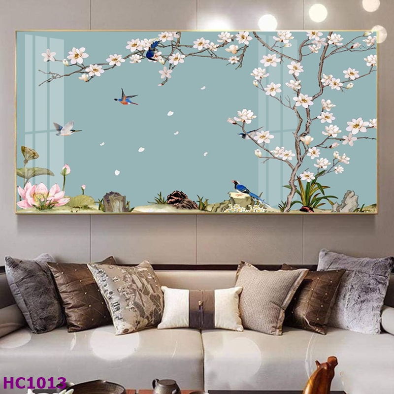 HC1013 Tranh Chim và Hoa Trung Quốc Trang Trí Phòng Khách Sang Trọng, Tinh Tế, Hiện Đại Tranh Chim và Hoa Trung Quốc Trang Trí Phòng Khách Sang Trọng, Tinh Tế, Hiện Đại