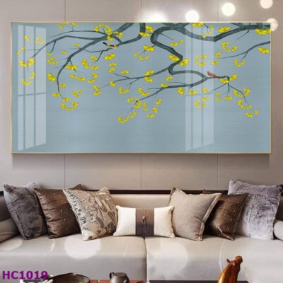 Tranh Chim và Hoa Trung Quốc Trang Trí Phòng Khách Sang Trọng, Tinh Tế, Hiện Đại
