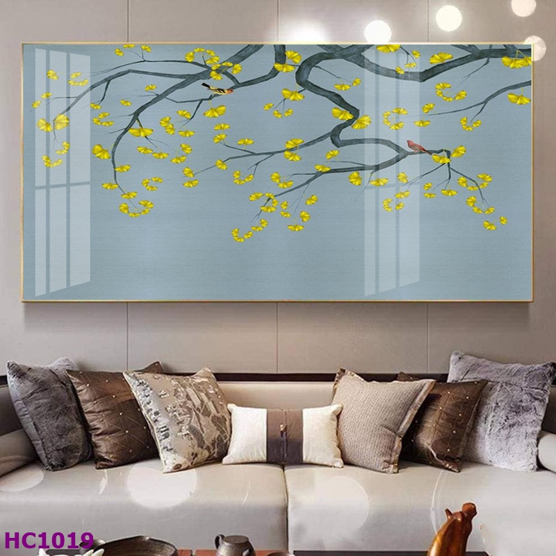 HC1019 Tranh Chim và Hoa Trung Quốc Trang Trí Phòng Khách Sang Trọng, Tinh Tế, Hiện Đại Tranh Chim và Hoa Trung Quốc Trang Trí Phòng Khách Sang Trọng, Tinh Tế, Hiện Đại