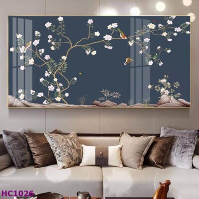 Tranh Chim và Hoa Trung Quốc Trang Trí Phòng Khách Sang Trọng, Tinh Tế, Hiện Đại