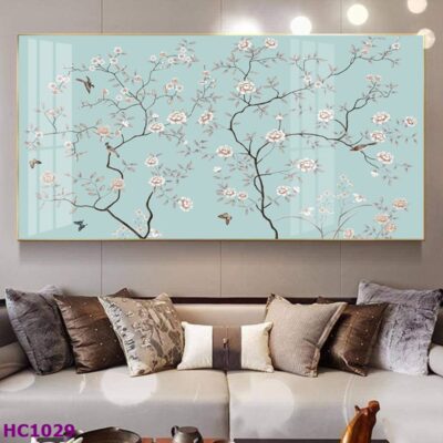 Tranh Chim và Hoa Trung Quốc Trang Trí Phòng Khách Sang Trọng, Tinh Tế, Hiện Đại