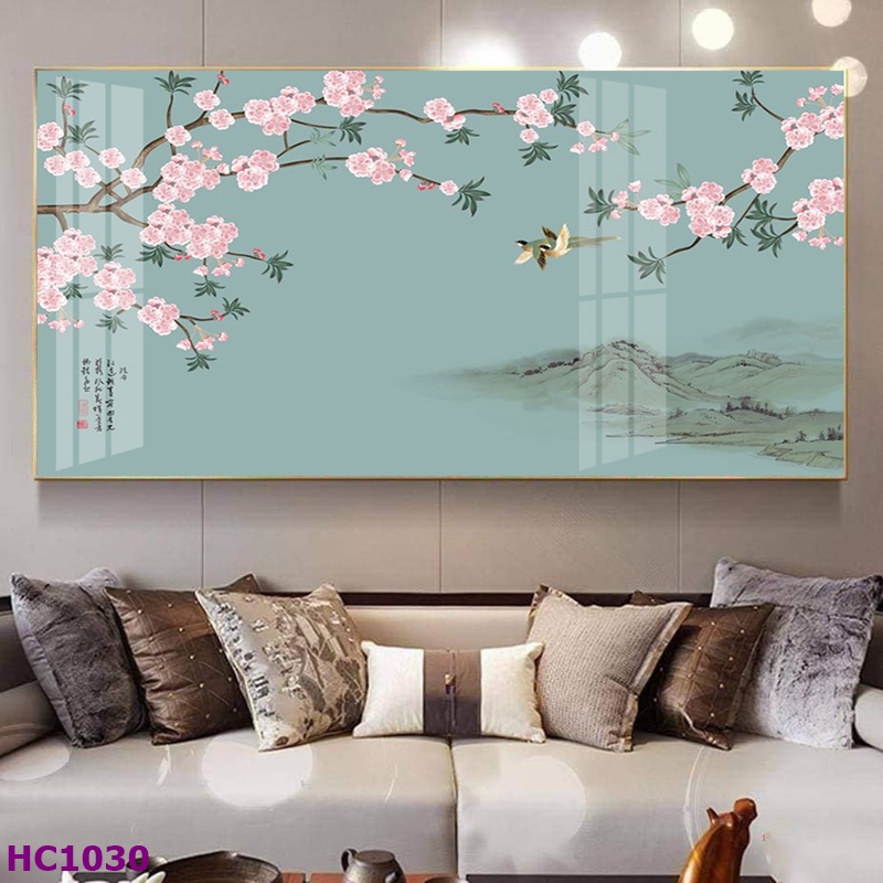HC1030 Tranh Chim và Hoa Trung Quốc Trang Trí Phòng Khách Sang Trọng, Tinh Tế, Hiện Đại Tranh Chim và Hoa Trung Quốc Trang Trí Phòng Khách Sang Trọng, Tinh Tế, Hiện Đại