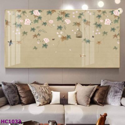 Tranh Chim và Hoa Trung Quốc Trang Trí Phòng Khách Sang Trọng, Tinh Tế, Hiện Đại