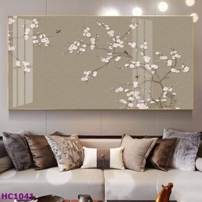 Tranh Chim và Hoa Trung Quốc Trang Trí Phòng Khách Sang Trọng, Tinh Tế, Hiện Đại