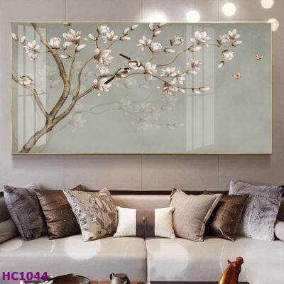 Tranh Chim và Hoa Trung Quốc Trang Trí Phòng Khách Sang Trọng, Tinh Tế, Hiện Đại
