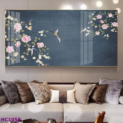 Tranh Chim và Hoa Trung Quốc Trang Trí Phòng Khách Sang Trọng, Tinh Tế, Hiện Đại