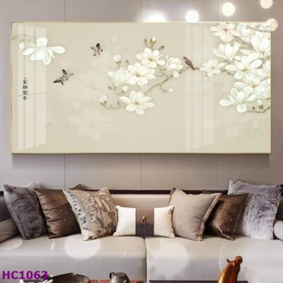 Tranh Chim và Hoa Trung Quốc Trang Trí Phòng Khách Sang Trọng, Tinh Tế, Hiện Đại