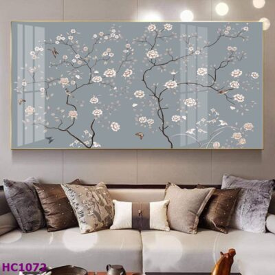 Tranh Chim và Hoa Trung Quốc Trang Trí Phòng Khách Sang Trọng, Tinh Tế, Hiện Đại
