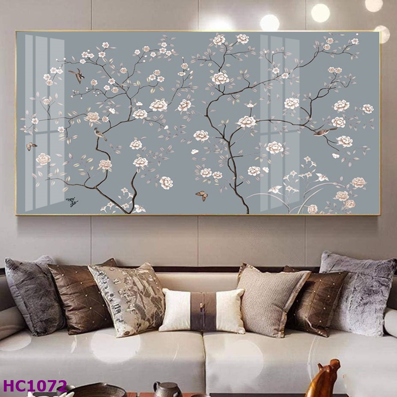 HC1072 Tranh Chim và Hoa Trung Quốc Trang Trí Phòng Khách Sang Trọng, Tinh Tế, Hiện Đại Tranh Chim và Hoa Trung Quốc Trang Trí Phòng Khách Sang Trọng, Tinh Tế, Hiện Đại