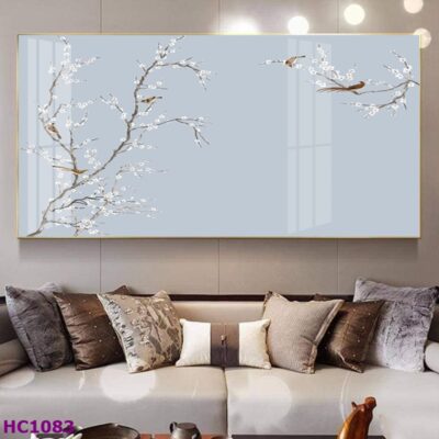 Tranh Chim và Hoa Trung Quốc Trang Trí Phòng Khách Sang Trọng, Tinh Tế, Hiện Đại