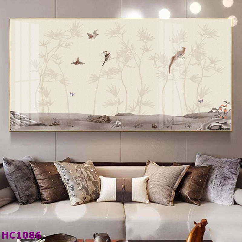 HC1086 Tranh Chim và Hoa Trung Quốc Trang Trí Phòng Khách Sang Trọng, Tinh Tế, Hiện Đại Tranh Chim và Hoa Trung Quốc Trang Trí Phòng Khách Sang Trọng, Tinh Tế, Hiện Đại