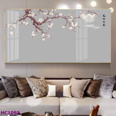 Tranh Chim và Hoa Trung Quốc Trang Trí Phòng Khách Sang Trọng, Tinh Tế, Hiện Đại
