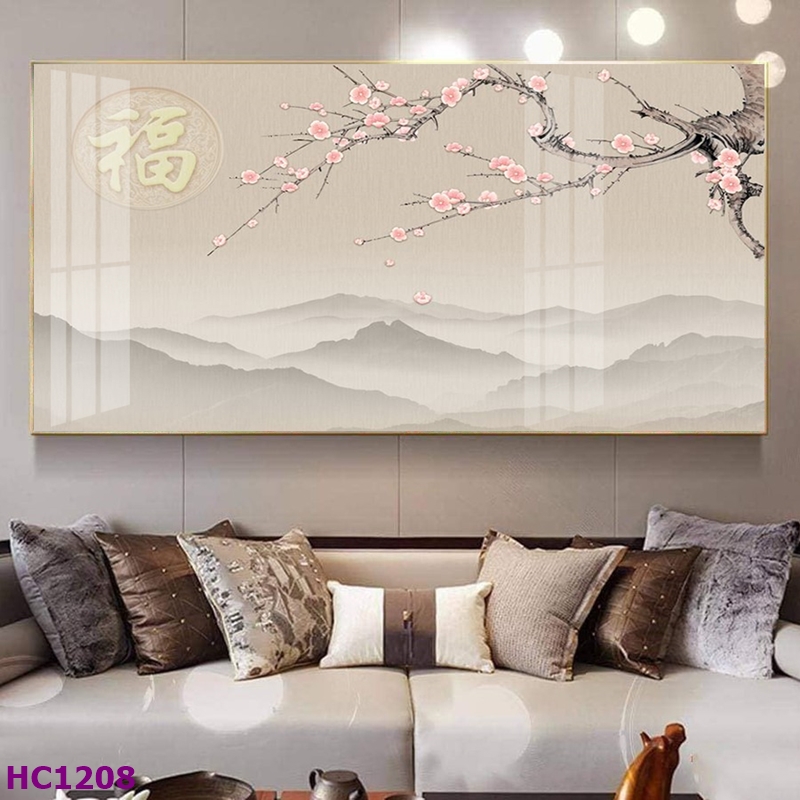 HC1208 Tranh Chim và Hoa Trung Quốc Trang Trí Phòng Khách Sang Trọng, Tinh Tế, Hiện Đại Tranh Chim và Hoa Trung Quốc Trang Trí Phòng Khách Sang Trọng, Tinh Tế, Hiện Đại