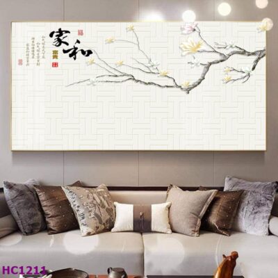 Tranh Chim và Hoa Trung Quốc Trang Trí Phòng Khách Sang Trọng, Tinh Tế, Hiện Đại