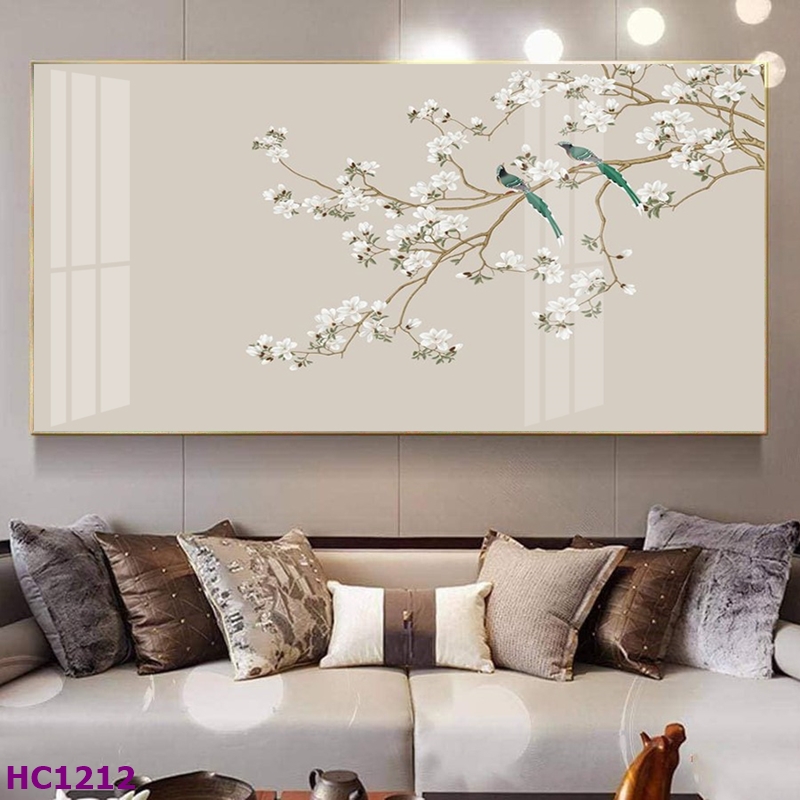 HC1212 Tranh Chim và Hoa Trung Quốc Trang Trí Phòng Khách Sang Trọng, Tinh Tế, Hiện Đại Tranh Chim và Hoa Trung Quốc Trang Trí Phòng Khách Sang Trọng, Tinh Tế, Hiện Đại