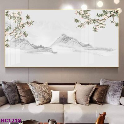 Tranh Chim và Hoa Trung Quốc Trang Trí Phòng Khách Sang Trọng, Tinh Tế, Hiện Đại