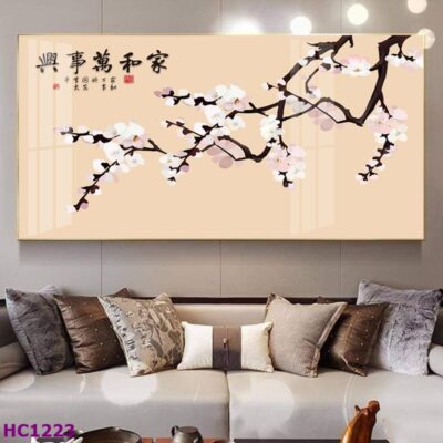 Tranh Chim và Hoa Trung Quốc Trang Trí Phòng Khách Sang Trọng, Tinh Tế, Hiện Đại