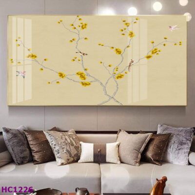 Tranh Chim và Hoa Trung Quốc Trang Trí Phòng Khách Sang Trọng, Tinh Tế, Hiện Đại