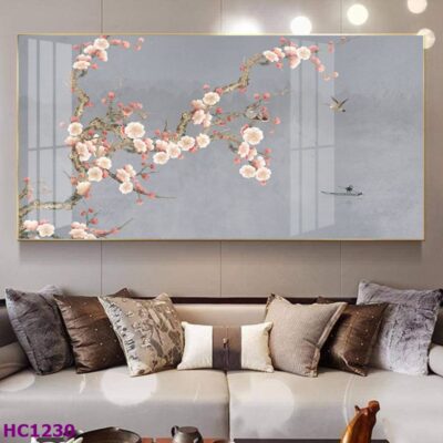 Tranh Chim và Hoa Trung Quốc Trang Trí Phòng Khách Sang Trọng, Tinh Tế, Hiện Đại