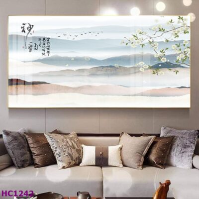 Tranh Chim và Hoa Trung Quốc Trang Trí Phòng Khách Sang Trọng, Tinh Tế, Hiện Đại