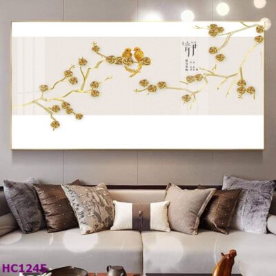 Tranh Chim và Hoa Trung Quốc Trang Trí Phòng Khách Sang Trọng, Tinh Tế, Hiện Đại