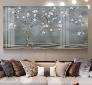 Tranh Chim và Hoa Trung Quốc Trang Trí Phòng Khách Sang Trọng, Tinh Tế, Hiện Đại