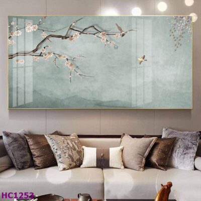 Tranh Chim và Hoa Trung Quốc Trang Trí Phòng Khách Sang Trọng, Tinh Tế, Hiện Đại