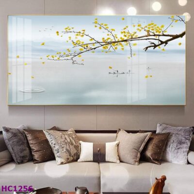 Tranh Chim và Hoa Trung Quốc Trang Trí Phòng Khách Sang Trọng, Tinh Tế, Hiện Đại