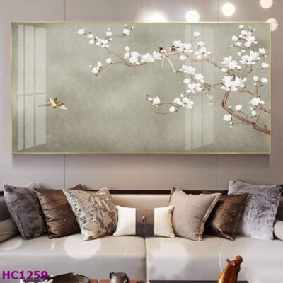 Tranh Chim và Hoa Trung Quốc Trang Trí Phòng Khách Sang Trọng, Tinh Tế, Hiện Đại