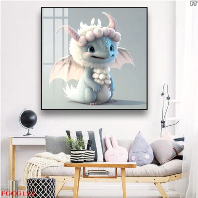 Tranh tráng gương 12 con giáp