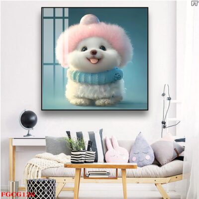 Tranh tráng gương 12 con giáp