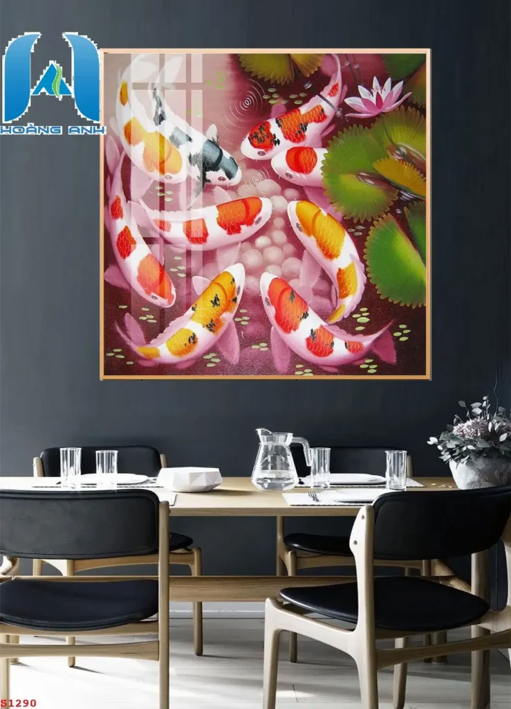 Tranh cá chép cho tuổi Ất Sửu